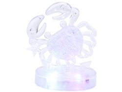 Rompecabezas de cristal 3D de la constelación de Cáncer con luces LED para 2026 - Hazlo tú mismo