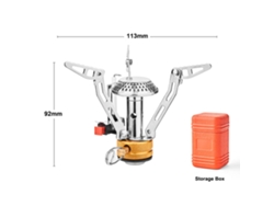 Hornilla De Gas Portátil Para Camping Con Encendido Eléctrico, Llama Ajustable, 3000 W Para Uso En Exteriores.