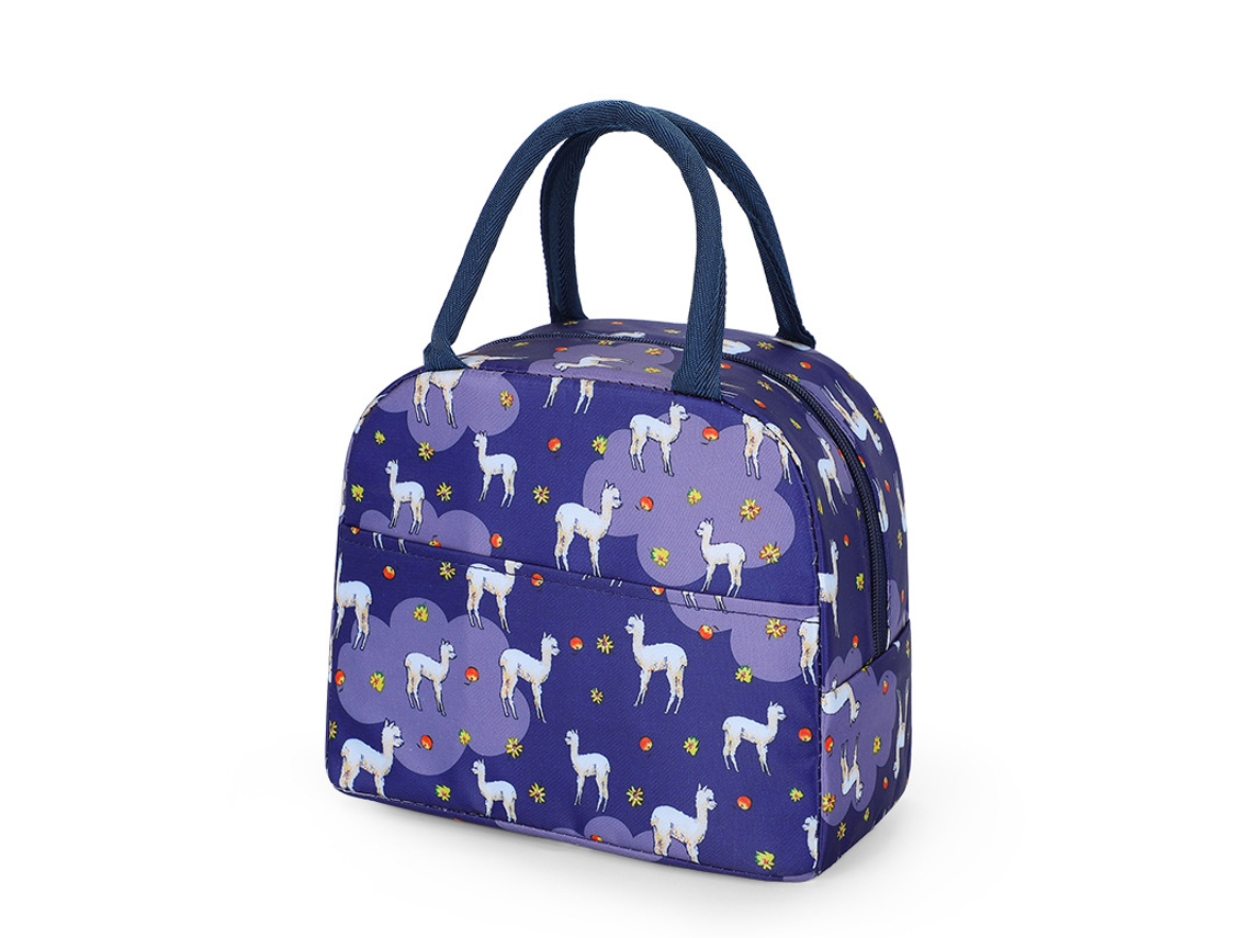 Bolsa Térmica Para Almuerzo Con Diseño De Dibujos Animados De Alpaca, Ideal Para Picnic, Viajes Y Almacenamiento De Alimentos.