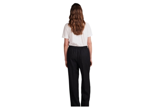 Calça PIECES Calças De Cintura Alta Neva Wide Leg Fit Preto M / 32 Mulher