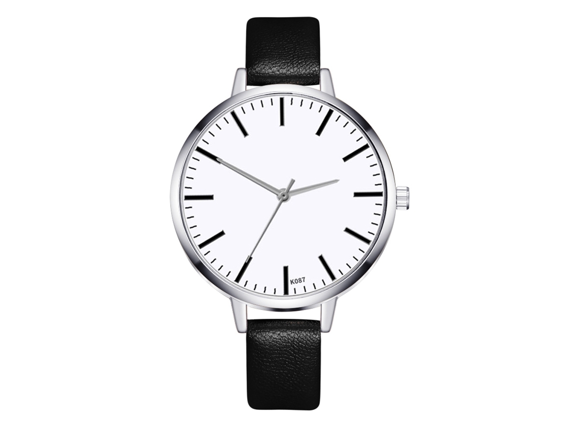 Relógio De Pulso Feminino Casual Fashion De Couro Pu Quartzo Zhoulianfa Café