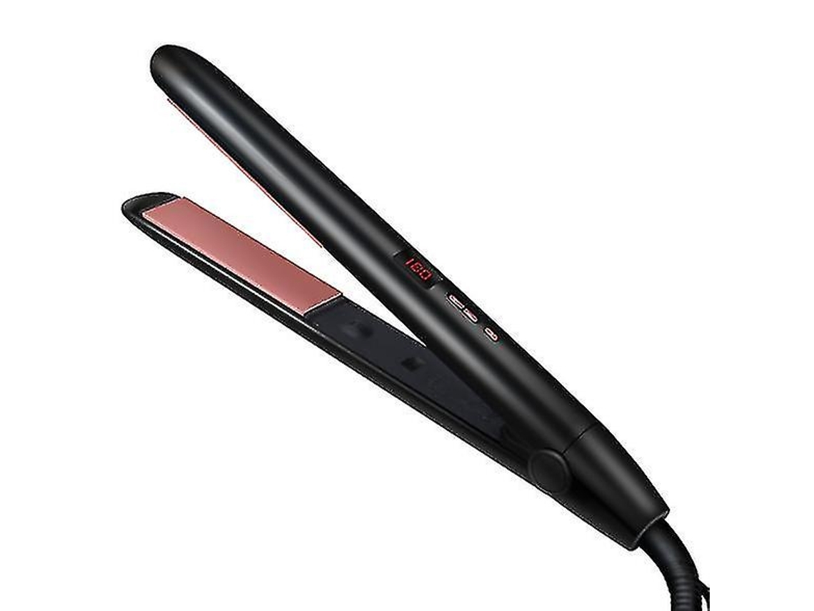 Placa de Cerámica para Cabello Rizado Dos en Uno con Pantalla Digital LCD 120 -200 Temperatura Ajustablenegro YEMAESRE