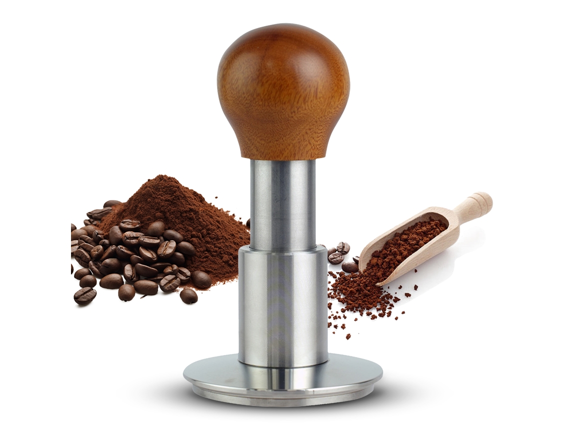 Prensa De Café Espresso De 58,5 Mm, Acero Inoxidable 304, Presión Ajustable De 30 Libras, Nivelador Con Retroalimentación Sonora.