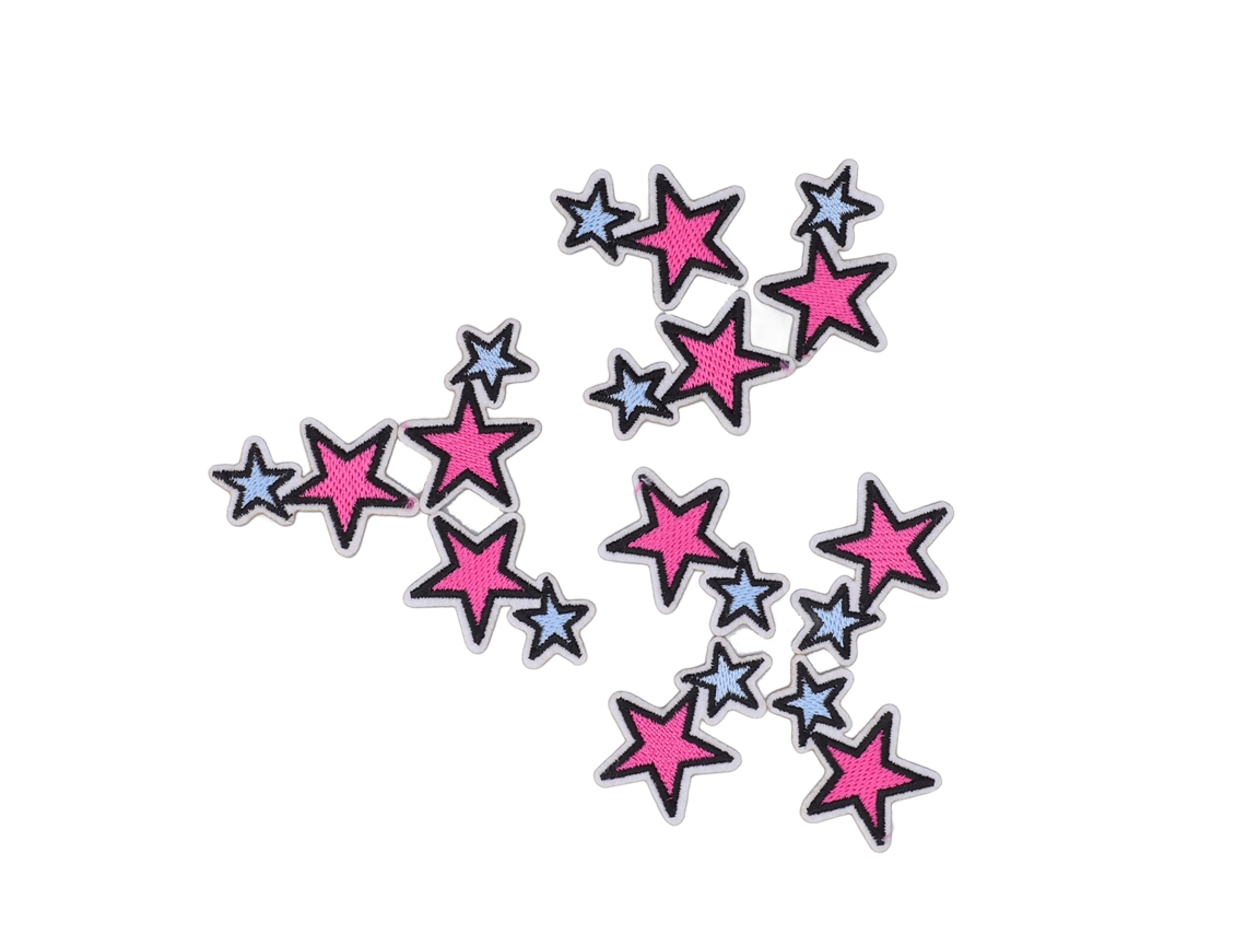 10 Parches Bordados Con Forma De Estrella Para Manualidades De Costura, Ropa, Trapos Y Manchas Termoadhesivas.