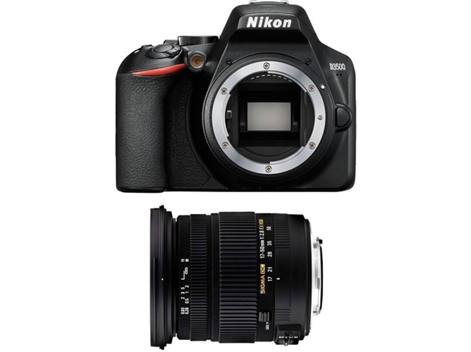 Kit Cámara Réflex NIKON D3500 + Sigma 17-50 DC OS HSM