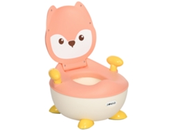 Orinal Infantil Con Respaldo Y Reposabrazos Desmontables, De 6 Meses A 3 Años, Color Rosa.