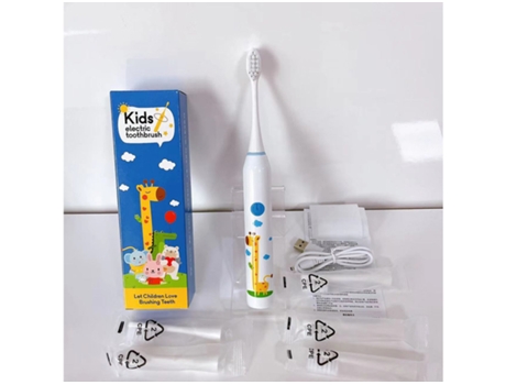 Cepillo de dientes eléctrico Cepillo de dientes rotatorio para niños HHZ Niños Ultrasonic6 Cabezales de cepillo