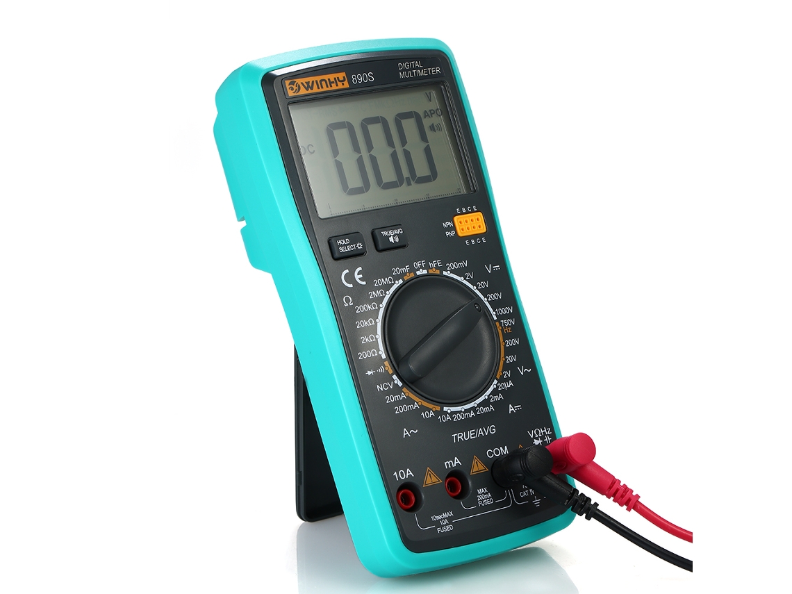 Multímetro Digital Lcd Profesional True Rms Con Medidor De Ncv, Voltaje, Corriente, Resistencia, Capacitancia Y Diodo.
