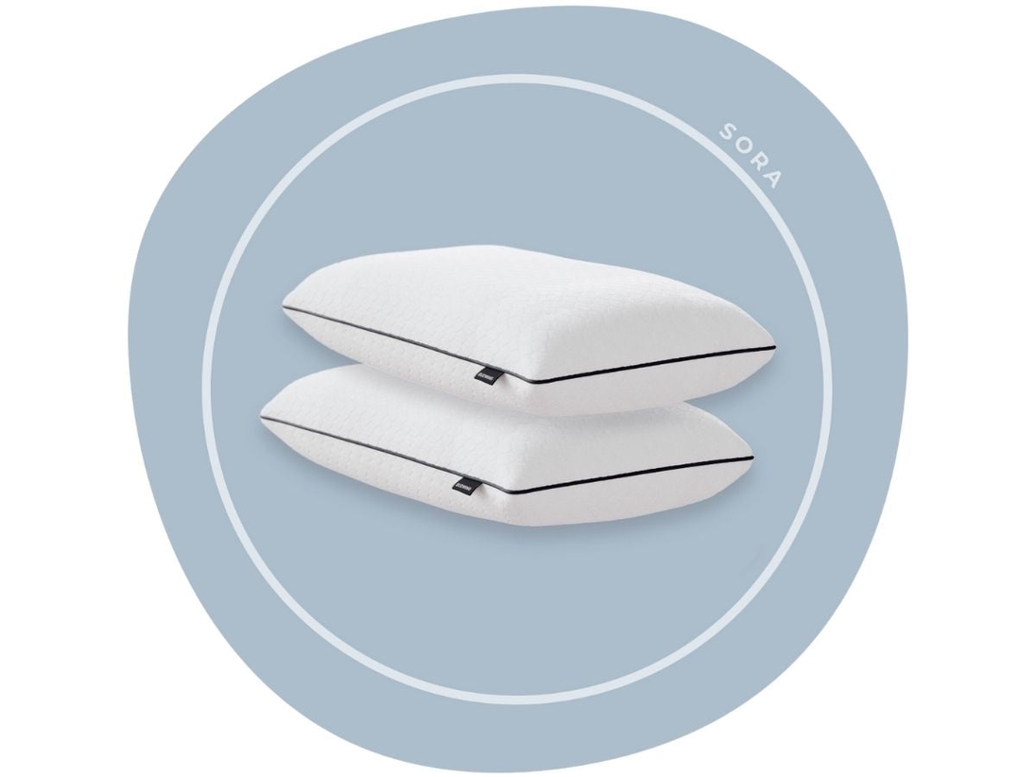 Juego De 2 Almohadas Cervicales Budwing Sora Ajustables Con Funda Lavable E Hipoalergénica