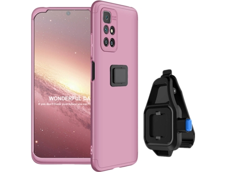 Funda + Soporte de Cintura Xiaomi Redmi 10 Slim Armor 360º Rosa