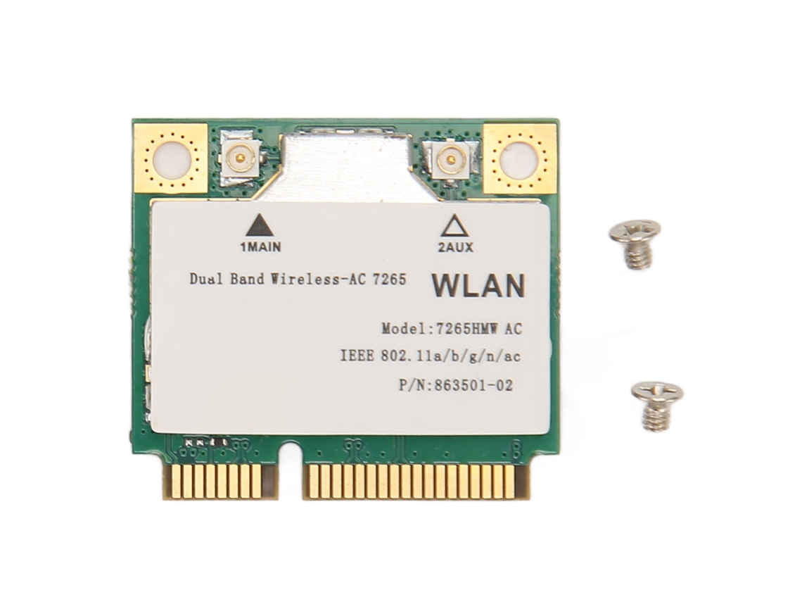 Tarjeta de red inalámbrica Baoj-2026 7265hmw 1200Mbps 2.4/5GHz Bluetooth 4.2 Mini PCIe Wifi Adaptador para Windows 7/8/10