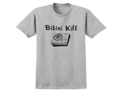 Bikini Kill Record Player (grey) T-shirt Rockinstone Unisex Adults Best Sellers Size:s