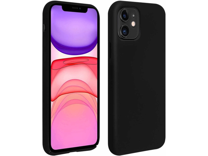 Funda iPhone 11 AVIZAR Silicona Negro
