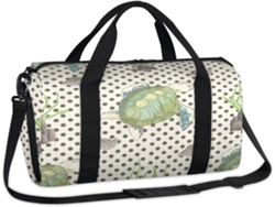 Bolsa Deportiva Forma Tortuga Marina Decorada Conchas Lunares Bolsa Fin Semana Viaje Para Niños Niñas Mujer
