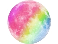 Pegatinas De Pared De Luna Arcoíris - Pegatinas Luminosas Para La Habitación De Los Niños.