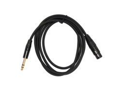 Cable De Interconexión Balanceado Xlr Hembra De 3 Pines A Trs De 1/4 De Pulgada (6,35 Mm), 1 M