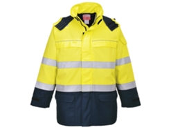 Chaqueta Bizflame Rain+ Hi-vis Arc - Alta Visibilidad Y Protección Amarillo Marino / Xl