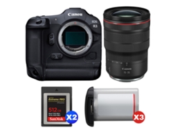 Canon Eos R3 + Rf 15-35mm F/2.8 L Is Usm + 2 Sandisk 512gb Extreme Pro Cfexpress Type B + 3 Canon Lp-e19 + Ebook Pricedirect