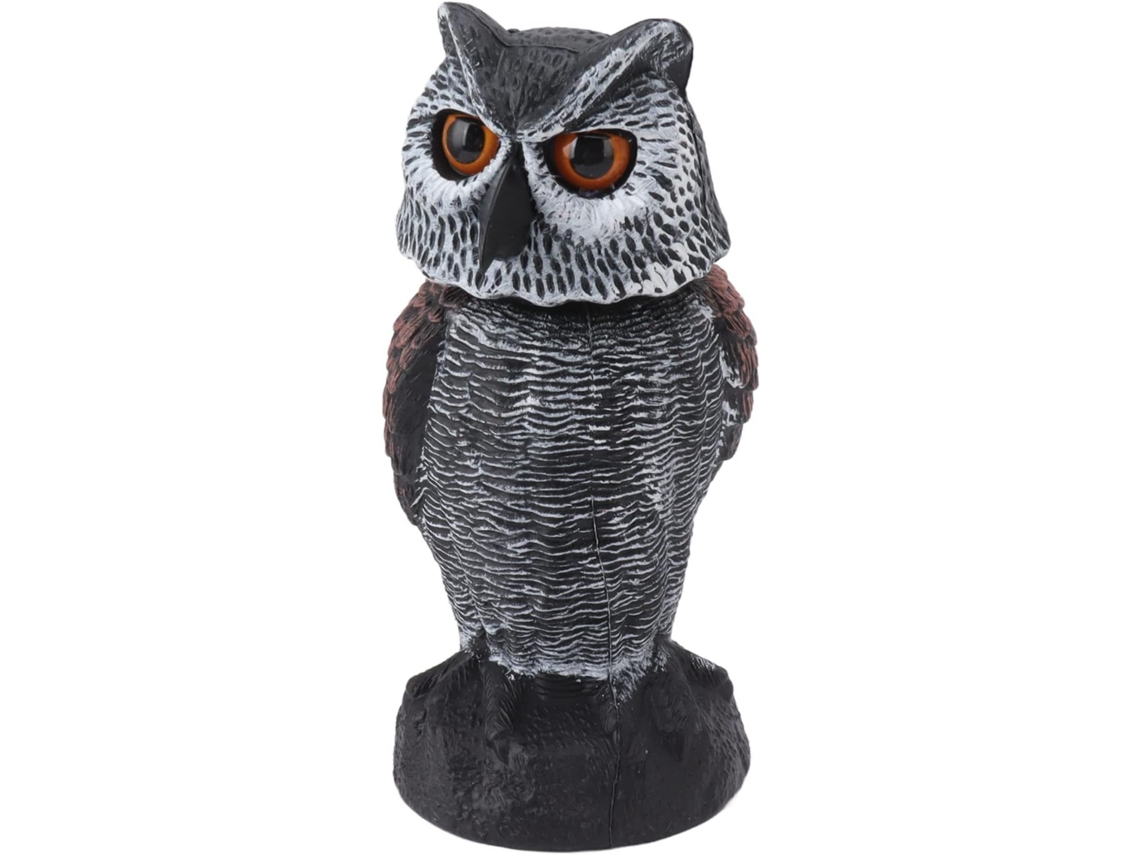 Señuelos De Búho, Diseño De Cabeza Oscilante, Búho De Plástico Para Ahuyentar Pájaros, Estatuas De Jardín