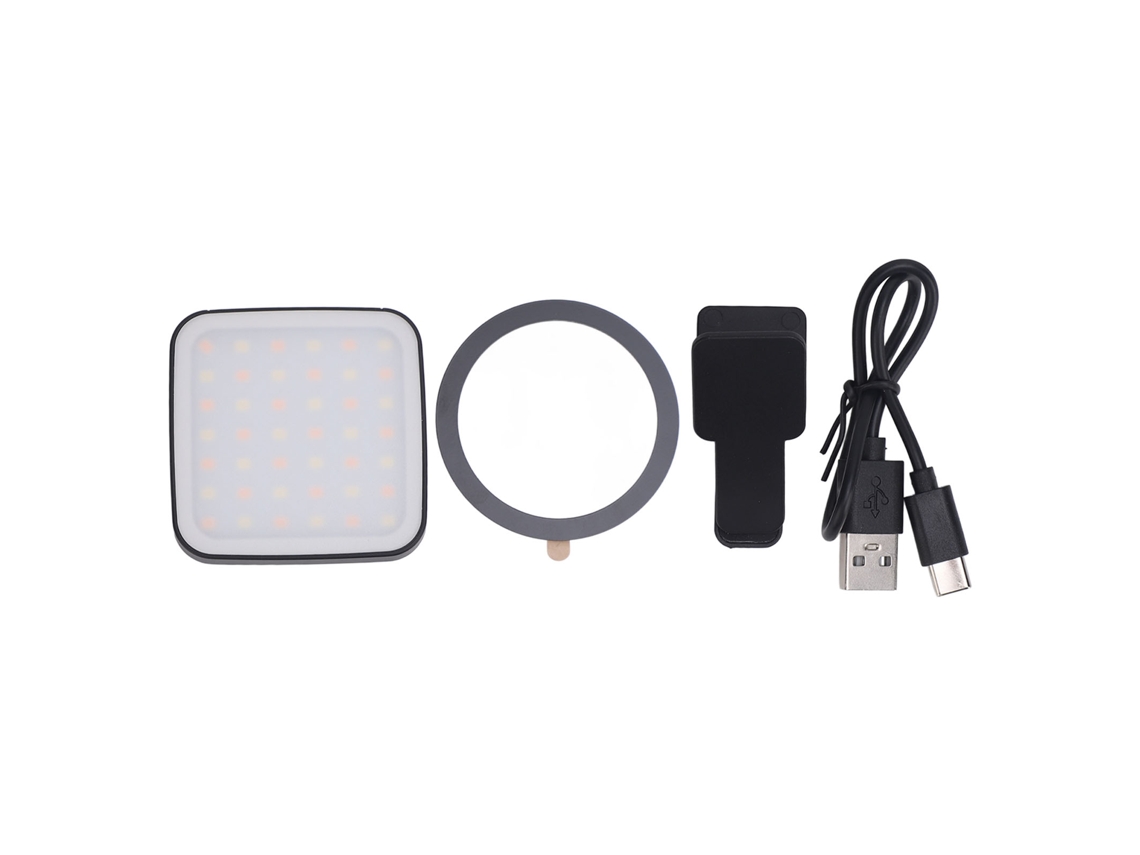Luz Selfie Magnética Clip On Com Led, Luz De Complemento Para Telefone Móvel, Clip Para Selfies