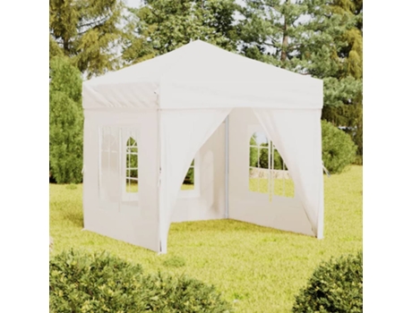 MAISON EXCLUSIVE Carpa para fiestas plegable con paredes laterales blanco 2x2 m