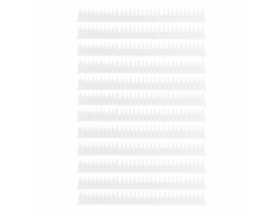 12 Púas Blancas De Plástico Para Ahuyentar Pájaros, Para Uso Exterior En Vallas, Tejados Y Paredes.