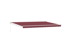 Maison Exclusive - Toldo Retráctil Manual Burdeos 500x300 Cm