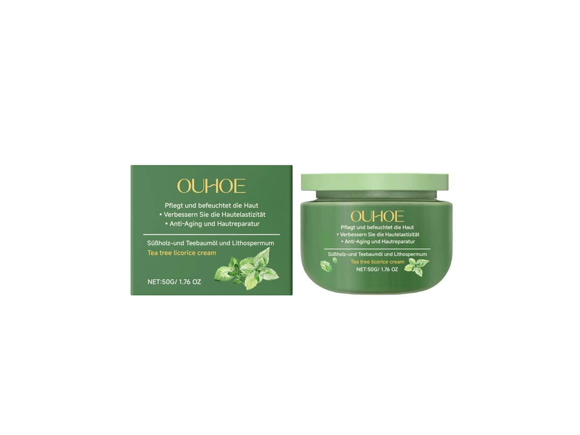 Crema calmante de árbol de té y regaliz