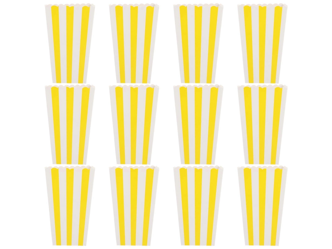 12 Cajas De Palomitas, Recipientes De Palomitas Para Aperitivos De Fiesta, Bolsas De Palomitas, Soportes De Palomitas Webake