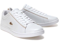 Zapatillas LACOSTE Carnaby Evo Cuero Mujer (36 - Blanco)