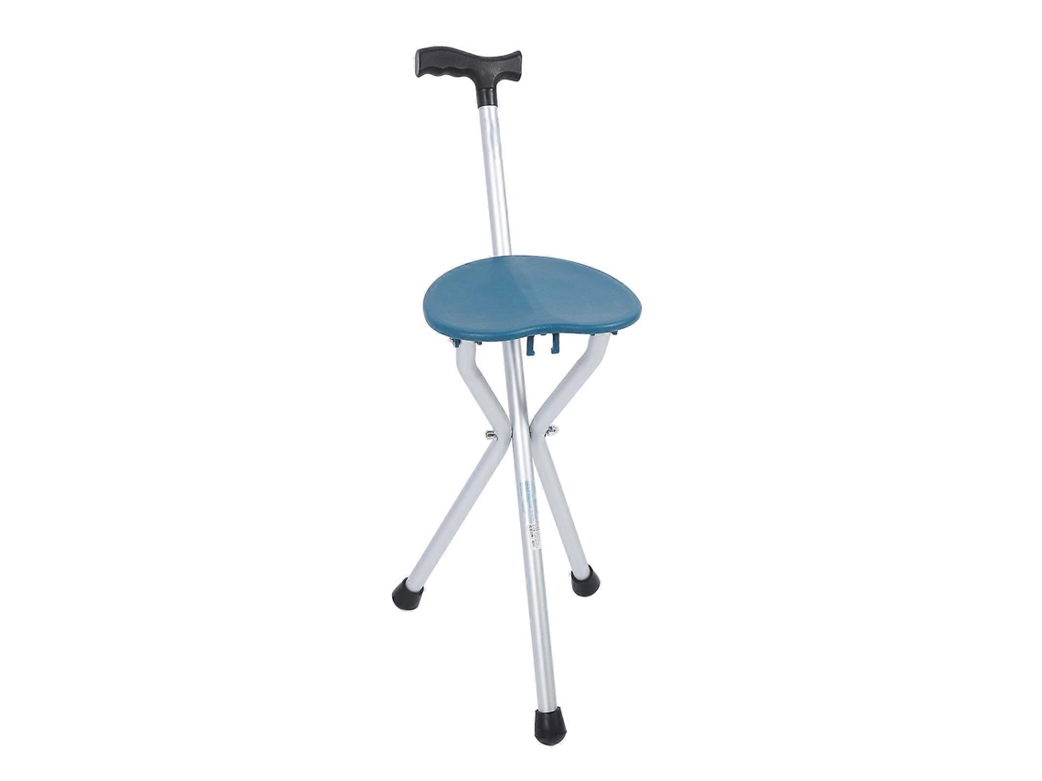 Bastón plegable con asiento, ligero, fabricado en aluminio, modelo bastón-silla.