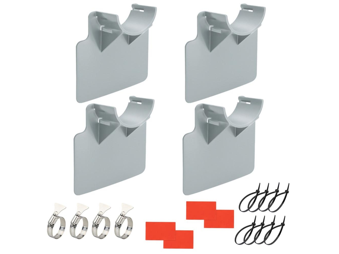 Soportes Ajustables Para Mangueras De Piscina Con Abrazaderas Y Bridas De Nailon - Accesorios Para Piscinas