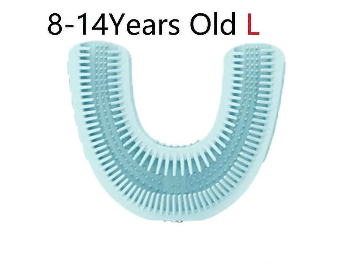 Cabezal de cepillo de dientes eléctrico GOKOCO para niños en forma de U con rotación de 360 ​​grados, fabricado en silicona, reemplazable y con accesorios.