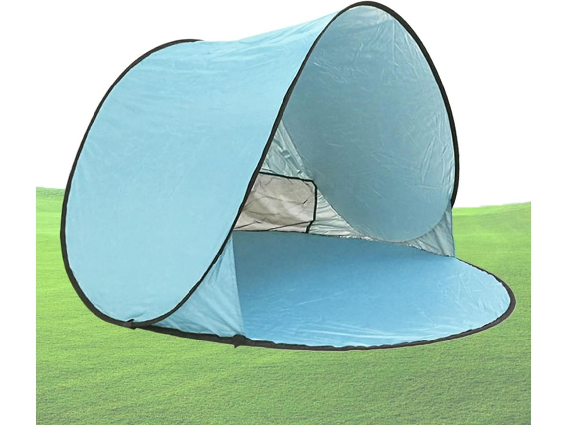 Tienda de campaña portátil Gokoco con forma de cúpula para exteriores: montaje rápido y protección solar resistente.