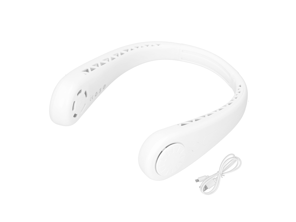 Ventilador De Cuello Portátil Sin Aspas, Recargable Por Usb, 3 Velocidades, Aire Frío, Ligero.