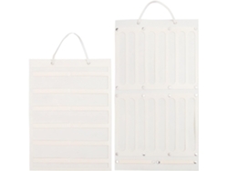 Organizador Pared Lazos Horquillas 2 Piezas Fieltro Blanco Estante Almacenamiento Accesorios Cabello Mujer