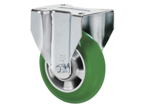 Rueda fija 17zv200-auagb aluminio-poliur.verde eje bolas balona ALEX