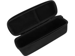 Estuche rígido protector para auriculares, negro, con asa de transporte, ideal para viajar. SFUSHOS