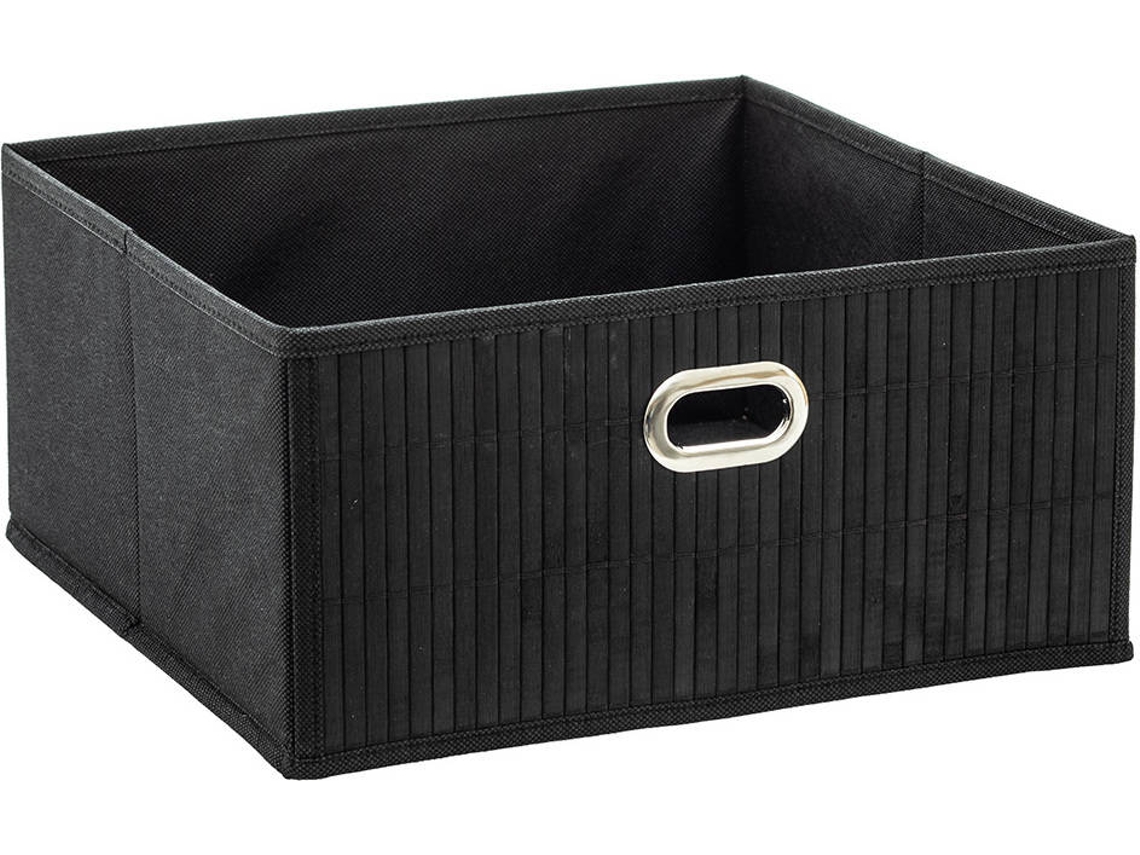 Cesta de Baño EDM Móvil Negro 31X31X13.5Cm