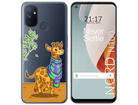 Carcasa OnePlus Nord N100 TUMUNDOSMARTPHONE Dibujos Transparente Multicolor