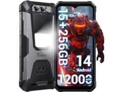Smartphone robusto Fossibot F106 Pro 15 GB/256 GB 12000 mAh 6,58" 48 MP/20 MP Visión nocturna, Altavoz 110 dB Android 14