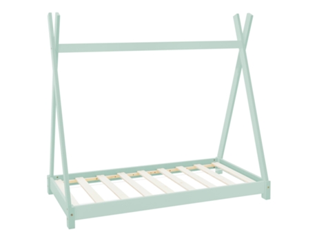 ML-DESIGN Cama Infantil Tipi Indio 80x160 cm con Somier Estructura Listones de Madera de Pino