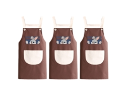 3 Piezas De Delantales De Cocina Impermeables En Pvc, Monos Profesionales Resistentes Al Aceite