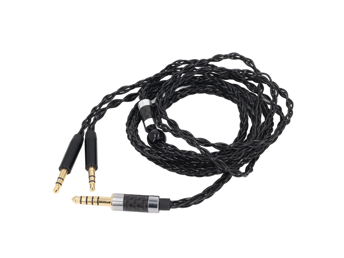 Cable De Repuesto Para Auriculares De 4,4 Mm, Color Plata, 1,2 M, Compatible Con Ah D600, D7200 Y Meze 99 Classics.