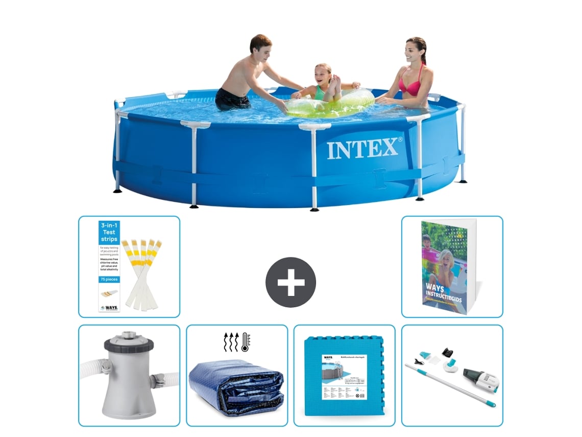 Intex Piscina Com Estrutura Redonda - 305x76 Cm - 7-peças S319
