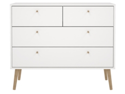 Cómoda TVILUM Braga 2+2 Cajones (LAP 98,7 x 81,7 x 39,1 cm - Blanco)