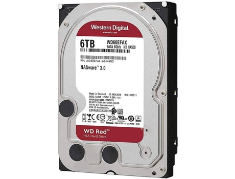 Disco Interno HDD WESTERN DIGITAL WD60EFZX (6 TB - Serial ATA - 175 MB/s)