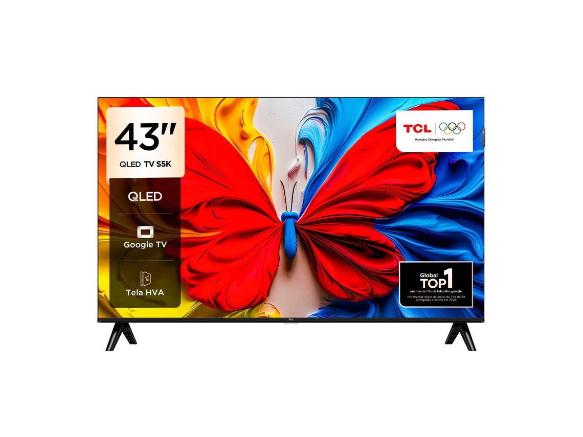 Tv Tcl 43s5k (2025) 43" Qled Fhd