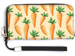Cartera Cuero Con Cremallera Para Mujer Diseño Estampado