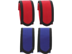 Juego de 4 correas de nailon para pedales de bicicleta, ideales para hacer ejercicio y para uso en interiores.